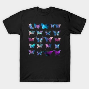 Butterfly galaxy pattern T-Shirt